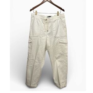 Women’s Gap Easy Jeans White Denim Cargo Pants